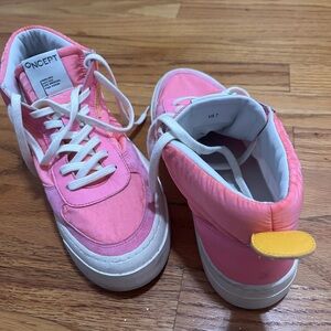 pink oncept high top sneakers